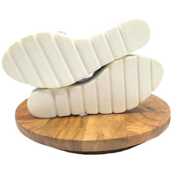 Zapato Wedge Heeled Sandals Colorful Kaleidoscope Women's 6 6.5 Metallic Leather - Picture 5 of 8